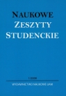 Naukowe Zeszyty Studenckie 1/2009