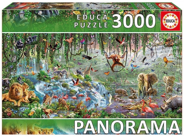 Puzzle 3000 elementów, Dzika przyroda (17133)