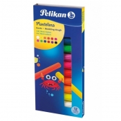 Plastelina Pelikan, 12 kolorów - fluorescencyjna (602334)