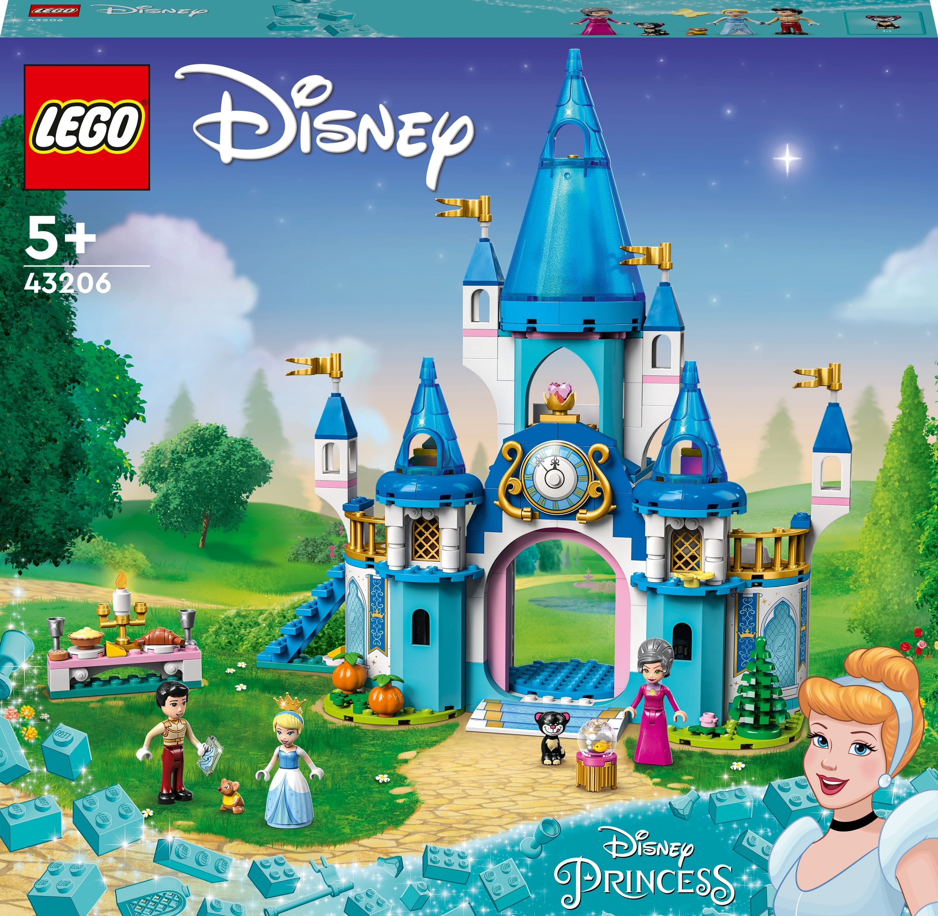 LEGO Disney Princess: Zamek Kopciuszka i księcia z bajki (43206)