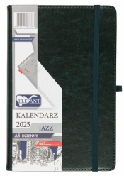Kalendarz 2025 A5 dzienny Jazz zielony