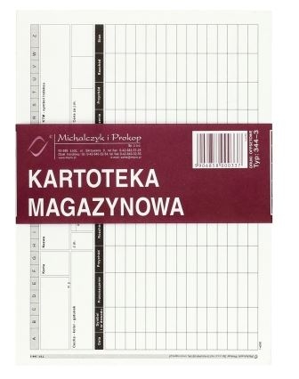 Kartoteka magazynowa  A5 50 (344-3)