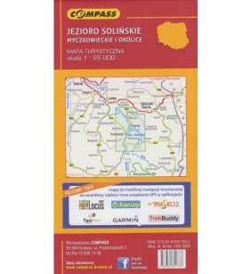 Jezioro Solińskie, Myczkowieckie i okolice, 1:25 000 - Mapa turystyczna (1597-2020) - Opracowanie zbiorowe