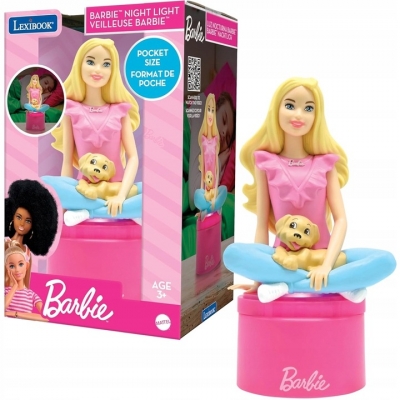 <img src='https://webimage.pl/pics/337/2/d3380743102337.jpg' style='height:440px' /> Lampka nocna Barbie Lexibook NLJ01BB