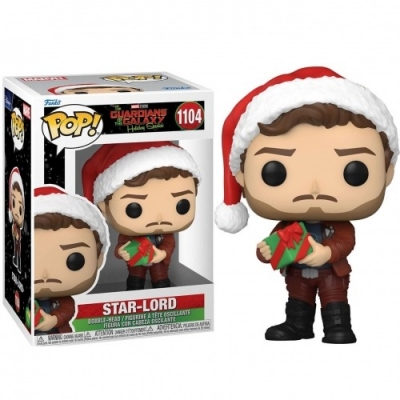 <img src='https://webimage.pl/pics/337/3/d889698643337.jpg' style='height:440px' /> Figurka Marvel Guardians of the Galaxy Świąteczny Star Lord Funko POP