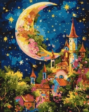 Malowania po numerach - Gwiezdny pałac 40x50cm