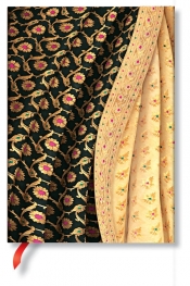 Notes Varanasi Silks and Saris Siyah Midi Lined