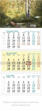 Kalendarz 2026 ścienny trójdzielny Zakątek