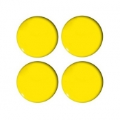 Magnesy do tablic żółte 40mm/4szt. - gładkie (GM303-PY4)