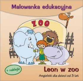Leon w Zoo. Malowanka edukacyjna - Praca zbiorowa