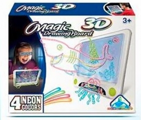 Tablica 3D podświetlana neonowa i okulary (005244)