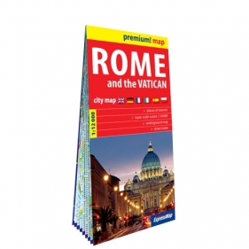 Rzym i Watykan (Rome and the Vatican); plan miasta w kartonowej oprawie 1:12 000 - Opracowanie zbiorowe