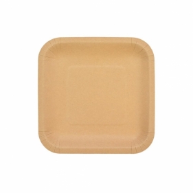 Talerze papierowe kraftowe 18cm 144szt