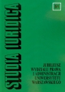 Studia Iuridica Tom 51 Jubileusz Wydziału Prawa i Administracji Grażyna Bałtruszajtys