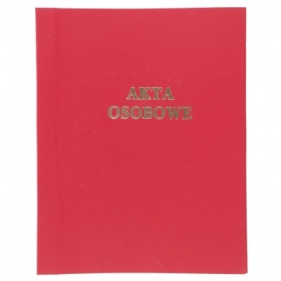 Teczka do akt osobowych Warta ABCD niezadrukowana A4 - bordowy 170 g 222 mm x 314 mm (1824-339-054)