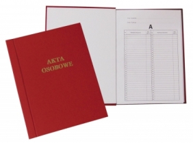 Teczka do akt osobowych Warta ABCD niezadrukowana A4 - bordowy 170 g 222 mm x 314 mm (1824-339-054)