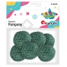  Pompony Titanum Craft-Fun Series pastelowe szmaragdowy 6 szt (DIY19308)