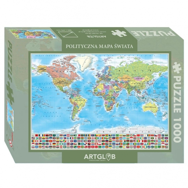 <img src='https://webimage.pl/pics/339/2/d5907284482339.jpg' style='height:440px' /> Puzzle 1000 - Mapa polityczna świata