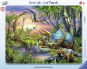 Puzzle 45 elementów - Świat dinozaurów (066339)
