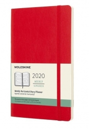 Kalendarz 2020 tyg. 12M Large Scarlet red horyzontalny/tygodniowy