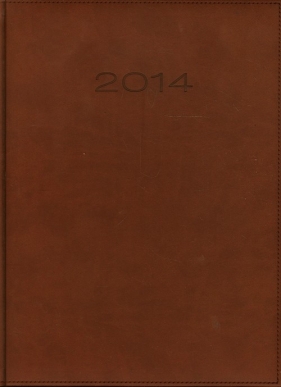 Kalendarz 2014 A4 31T Brązowy menadżerski tygodniowy - <br />