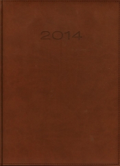 Kalendarz 2014 A4 31T Brązowy menadżerski tygodniowy - <br />