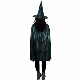 Zestaw czarownika peleryna, kapelusz