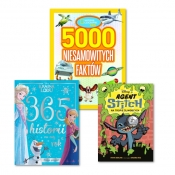 Pakiet rodzinny: 5000 niesamowitych faktów; Księga przygód. Disney Kraina Lodu; Agent Stitch