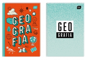 Brulion tematyczny w kratkę A5, 80 kartek "Geografia"