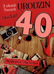 Karnet 40 Urodziny B6 mix wzorów GM-354