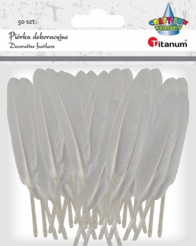 Piórka Titanum Craft-fun Piórka białe 50 szt (lotki)