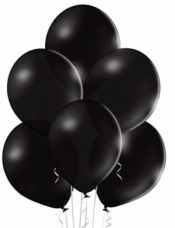 Balony B105 pastelowe czarne 30cm 100szt
