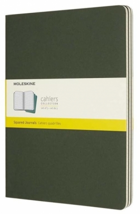 Zestaw 3 zeszytów Cahier Journals 19x25 kratka