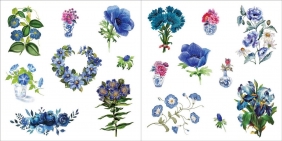 Książka z naklejkami - Botanical