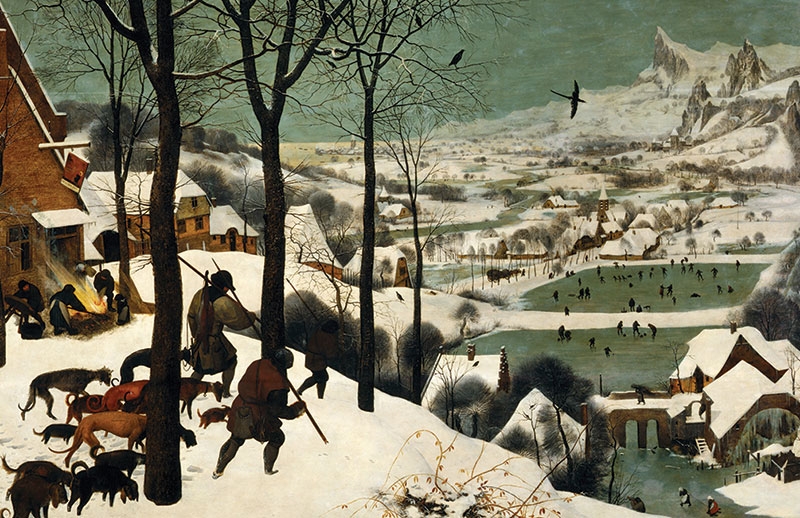 Puzzle 1000: Bruegel, Myśliwi na Śniegu (5523)