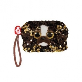 Ty Fashion - cekinowa torba na nadgarstek Pies