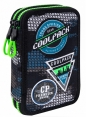 Coolpack - Jumper 2 - Piórnik podwójny z wyposażeniem - Grey (Badges B) (B66150)