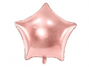 Balon foliowy Gwiazdka 48cm różowe złoto