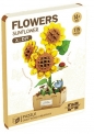 Drewniane kwiatki 3D - Słoneczniki, 116el.