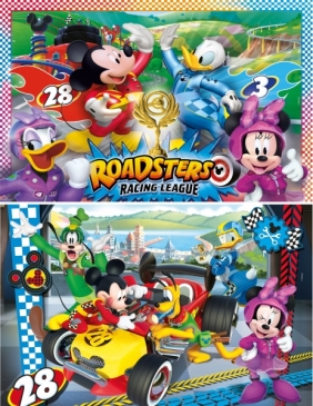 Puzzle SuperColor 2x20: Myszka Mickey - Raźni rajdowcy (07034)