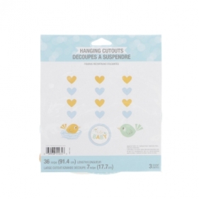 Ozdoba akrylowa Mega Creative dekoracja wisząca Baby Boy 3 szt. (PC332334)