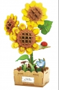 Drewniane kwiatki 3D - Słoneczniki, 116el.