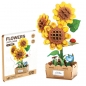 Drewniane kwiatki 3D - Słoneczniki, 116el.