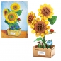 Drewniane kwiatki 3D - Słoneczniki, 116el.