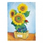 Drewniane kwiatki 3D - Słoneczniki, 116el.