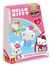 MAGIC FABRIC - KWIATUSZKI HELLO KITTY TREFL (60134)