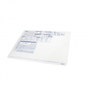 Podkład na biurko Panta Plast - przezroczysty 520 mm x 417 mm (0318-0062-00)