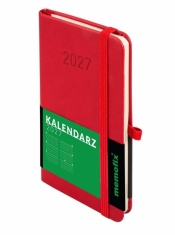 Kalendarz 2027 Memofix A6 TDW czerwony