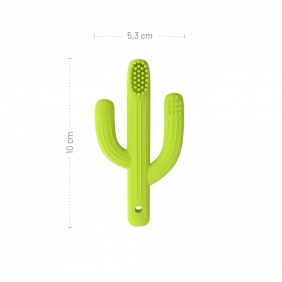 GiliGums, Szczoteczka silikonowa Kaktus - zielona (GG58343)