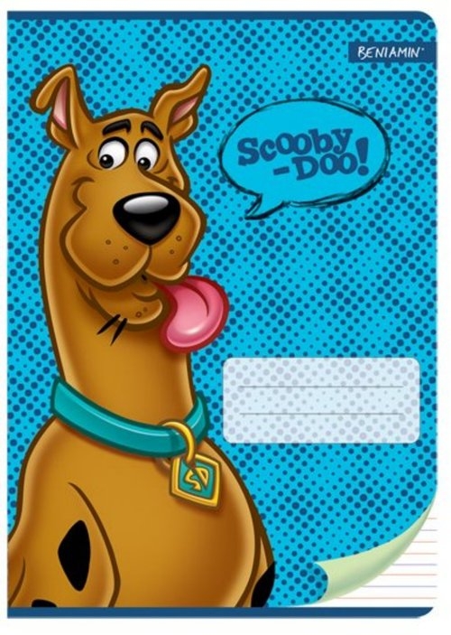 Zeszyt A5 Scooby Doo w trzy linie kolorowe 16 kartek niebieski